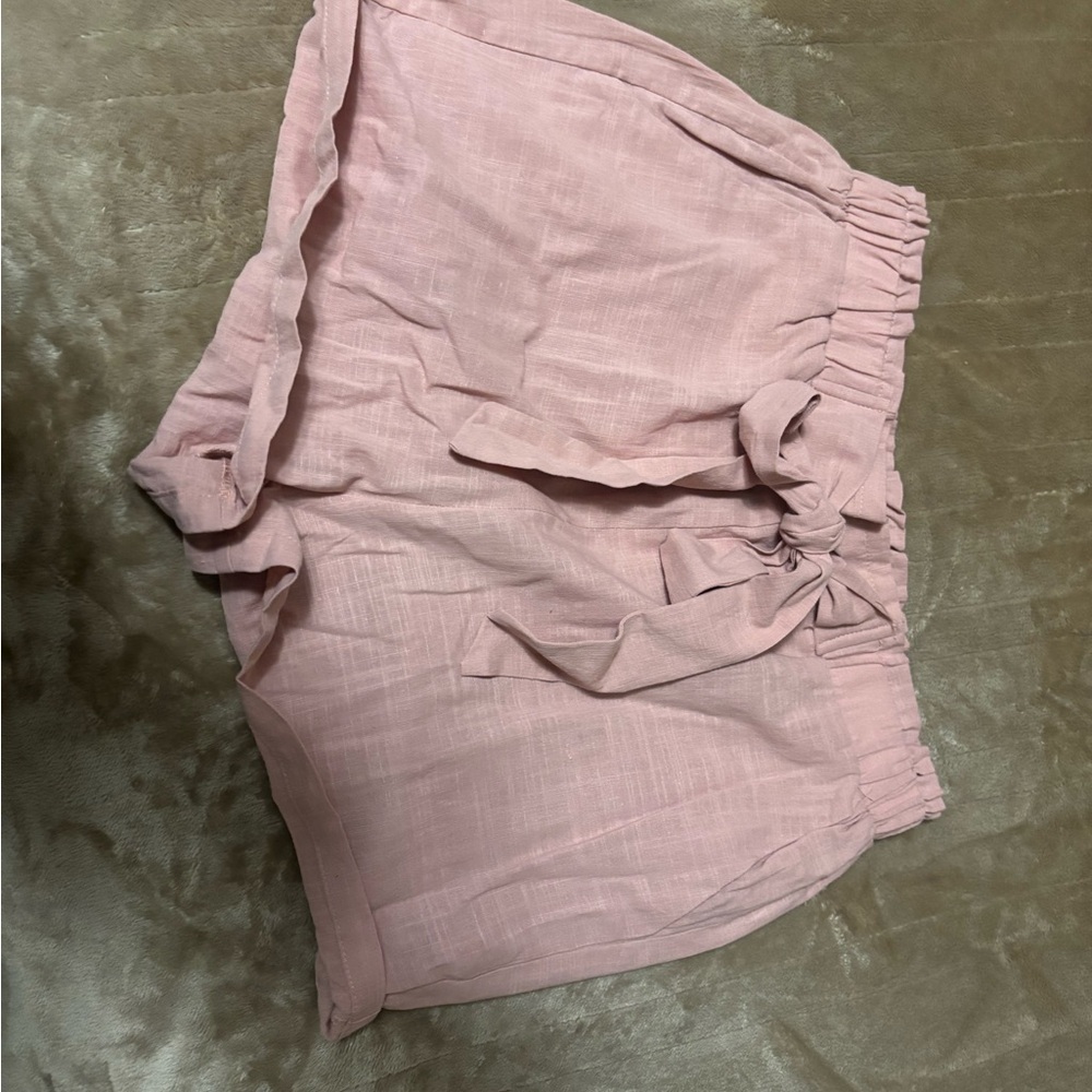 SHEIN High Waist Blush Pink Women's Shorts